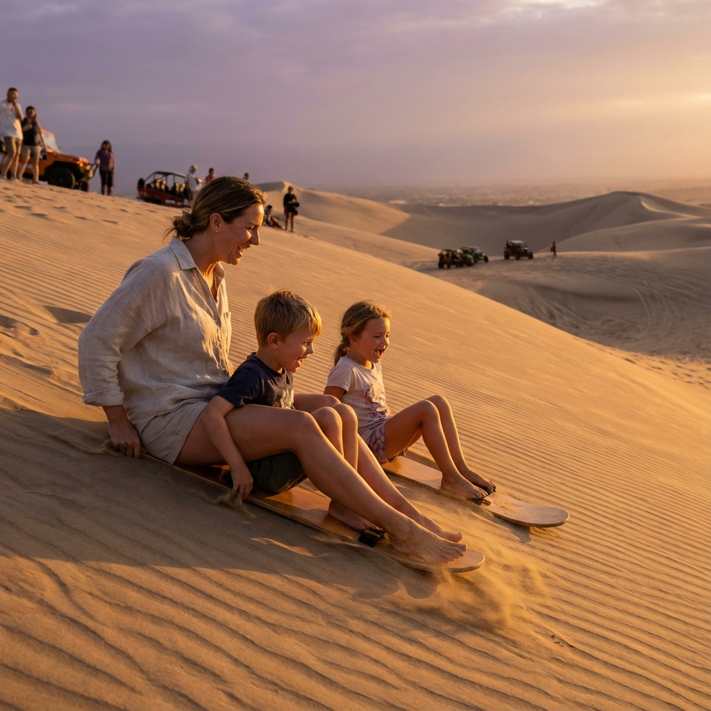 Sandboard en familia